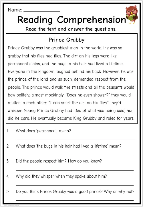 Reading Comprehension Worksheets | Free Printables | English