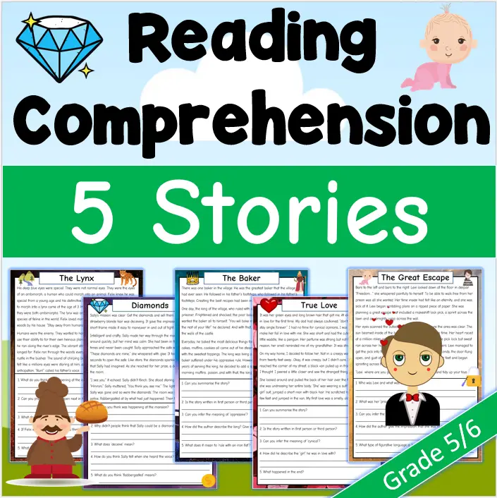 Grade Reading Comprehension Short Stories Myfreeenglishworksheets